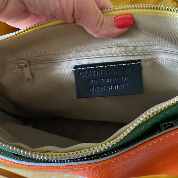 Silvano Borgatti color block crossbody bag! - Picture 4 of 4